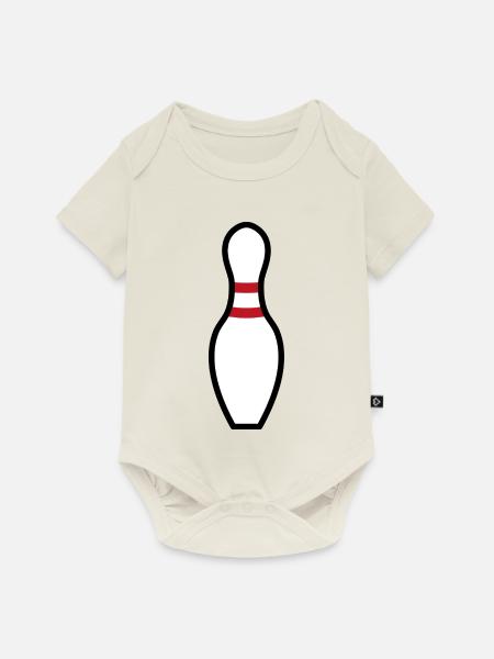 Bowling Pin - Baby Premium Kurzarmbody - Naturweiß