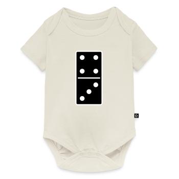 DOMINO STONE 4:3 - VARIABLE COLOR - VECTOR DESIGN! - Baby Premium Kurzarmbody - Naturweiß - Vorne
