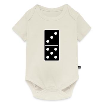 DOMINO STONE 3:5 - VARIABLE COLOR - VECTOR DESIGN! - Baby Premium Kurzarmbody - Naturweiß - Vorne