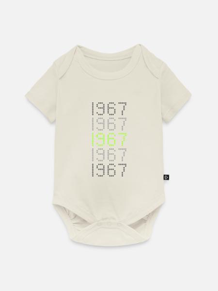 Witzig 1967 - Baby Premium Kurzarmbody - Naturweiß