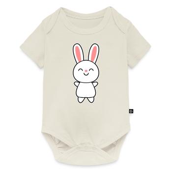 Cute Rabbit / Bunny - Body à manches courtes Premium Bébé - blanc cassé - Devant