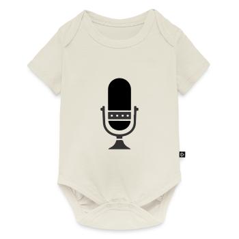 Microphone Podcast - Baby Premium short-sleeve bodysuit - off white - Front