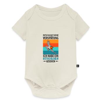 Vogelbeobachtung Vögel Beobachten Birding Vogel - Baby Premium Kurzarmbody - Naturweiß - Vorne