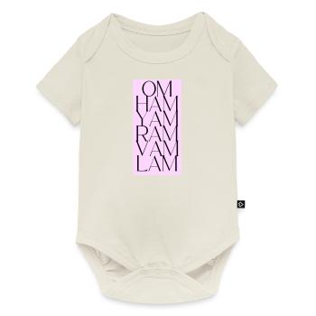 bija mantra chakras - Body à manches courtes Premium Bébé - blanc cassé - Devant