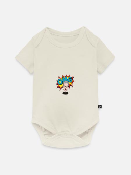 OH MEIN GOTT! - Baby Premium Kurzarmbody - Naturweiß