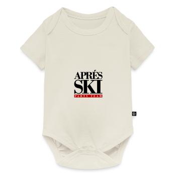 Équipe de la fête d’après-ski - Body à manches courtes Premium Bébé - blanc cassé - Devant