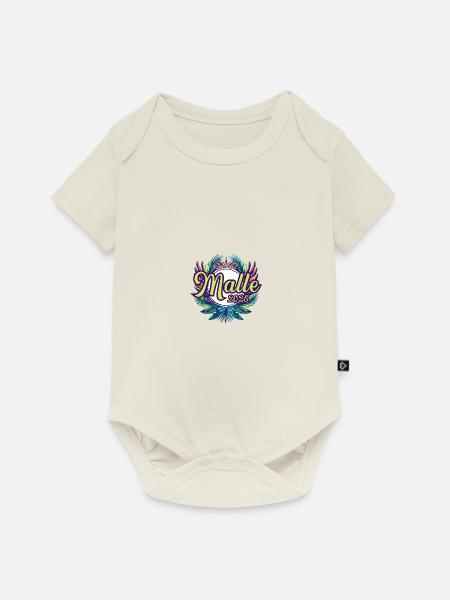 Malle 2025 Team - Baby Premium Kurzarmbody - Naturweiß