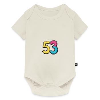 53 Number Symbol - Baby Premium short-sleeve bodysuit - off white - Front
