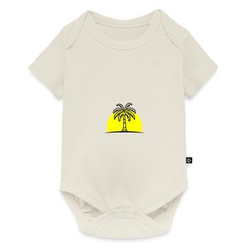 Island Palm Tree Summer Sun - Baby Premium short-sleeve bodysuit - off white - Front