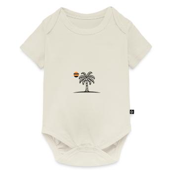 Island Palm Tree Summer - Baby Premium short-sleeve bodysuit - off white - Front