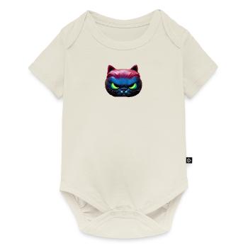 Magical angry cat face! - Baby Premium short-sleeve bodysuit - off white - Front