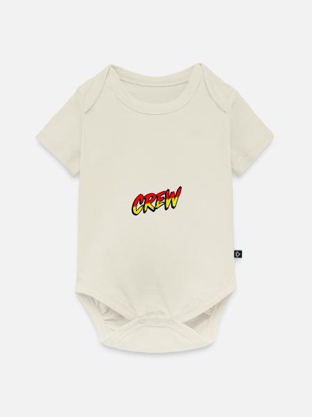 Crew - Baby Premium Kurzarmbody - Naturweiß