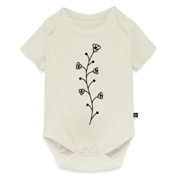 flower - Baby Premium short-sleeve bodysuit - off white - Front