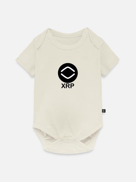 XRP Logo - Baby Premium Kurzarmbody - Naturweiß