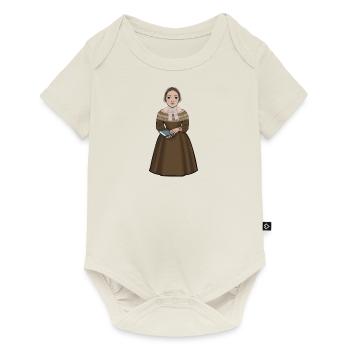 Fredrika Bremer - Body à manches courtes Premium Bébé - blanc cassé - Devant