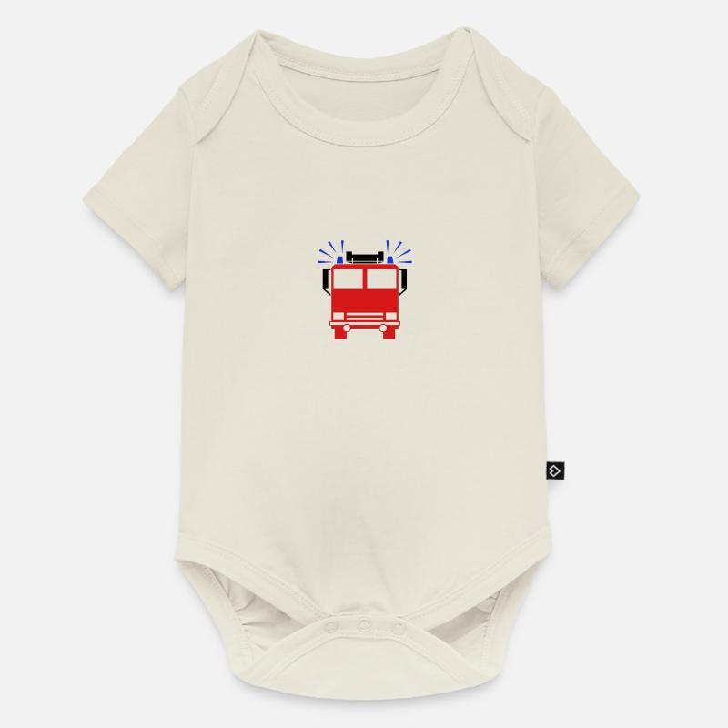 Pompiers - Body à manches courtes Premium Bébé - blanc cassé