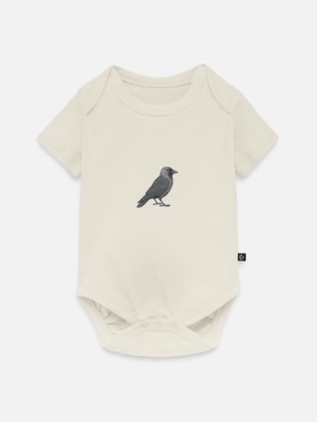Kaukrähe Dohle - Baby Premium Kurzarmbody - Naturweiß