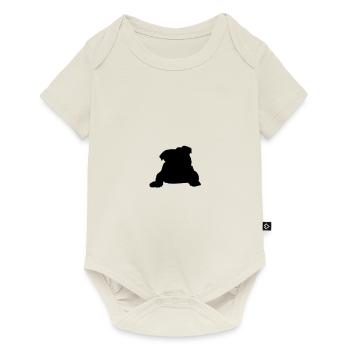 English bulldog - Baby Premium short-sleeve bodysuit - off white - Front