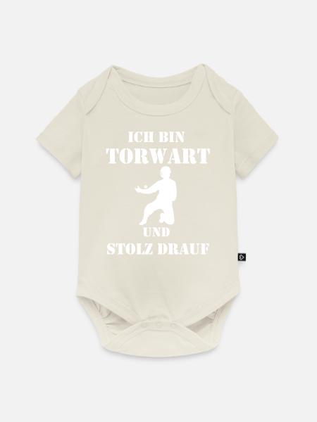 Floorball - Baby Premium Kurzarmbody - Naturweiß