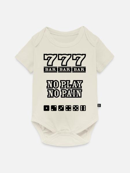 Casino blak - Baby Premium Kurzarmbody - Naturweiß