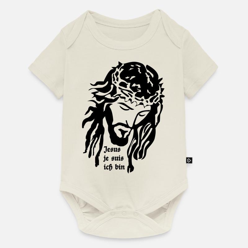 Jésus - Body à manches courtes Premium Bébé - blanc cassé