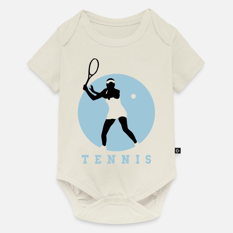 tennisspielerin_01_a_2c - Body à manches courtes Premium Bébé - blanc cassé