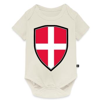 Armoiries du Danemark - Body à manches courtes Premium Bébé - blanc cassé - Devant