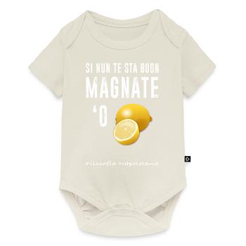 Magnate oder Zitrone - Baby Premium Kurzarmbody - Naturweiß - Vorne