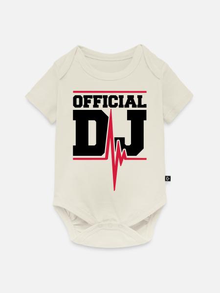 Official DJ Music Pulse - Baby Premium Kurzarmbody - Naturweiß