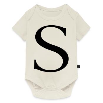 s - Baby Premium Kurzarmbody - Naturweiß - Vorne