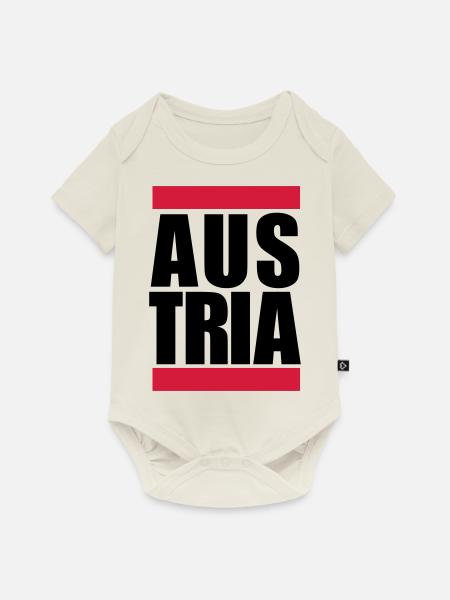 Austria Logo Design - Baby Premium Kurzarmbody - Naturweiß