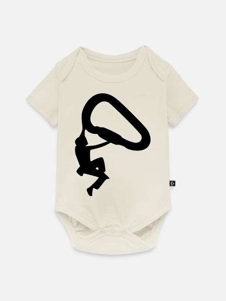 klettern_3_1f_ - Baby Premium Kurzarmbody - Naturweiß