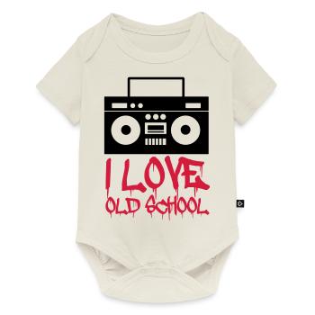 i_love_old_school_02 - Baby Premium Kurzarmbody - Naturweiß - Vorne