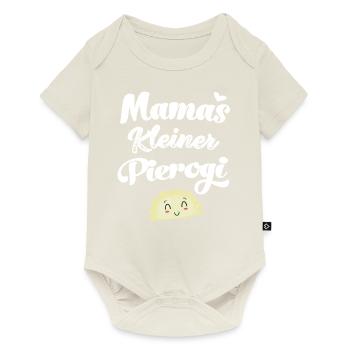 Mamas Kleiner Pierogi Baby Polnisch Schwangerschaf - Baby Premium Kurzarmbody - Naturweiß - Vorne