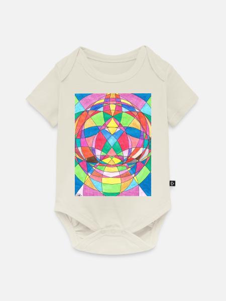 Chakra healing - Baby Premium Kurzarmbody - Naturweiß