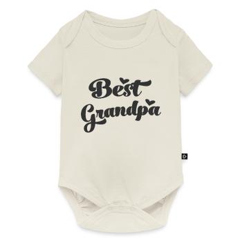 Meilleur grand-père du monde grand-père grand-père grand-père grand-père - Body à manches courtes Premium Bébé - blanc cassé - Devant