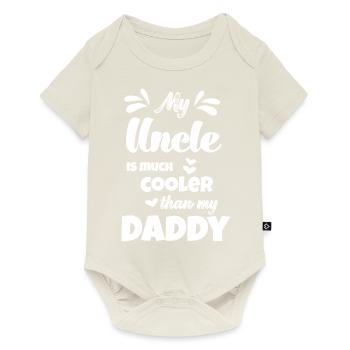 My uncle is cooler than my dad godfather - Baby Premium short-sleeve bodysuit - off white - Front