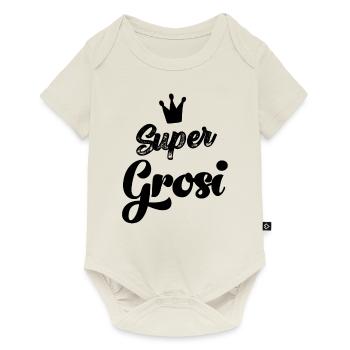 Super Grosi Grandma Switzerland Swiss German Omi - Baby Premium short-sleeve bodysuit - off white - Front