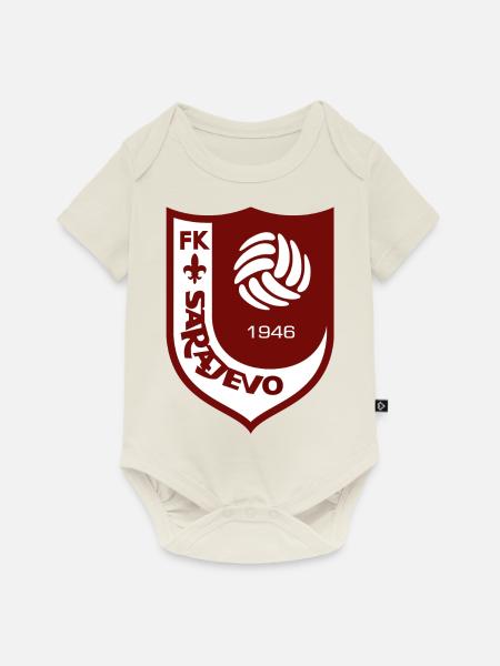 FK Sarajevo - Baby Premium Kurzarmbody - Naturweiß