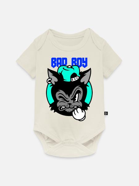 badboy - Baby Premium Kurzarmbody - Naturweiß