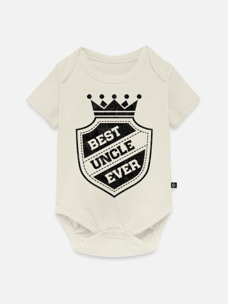 Best Uncle ever - Baby Premium Kurzarmbody - Naturweiß