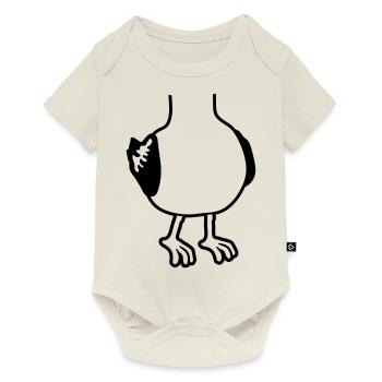 Costume seagull without head - Baby Premium short-sleeve bodysuit - off white - Front