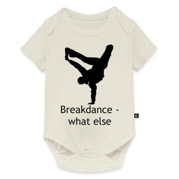 Breakdance - Baby Premium Kurzarmbody - Naturweiß - Vorne