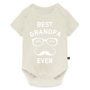 Best grandpa ever. White version - Baby Premium short-sleeve bodysuit - off white - Front