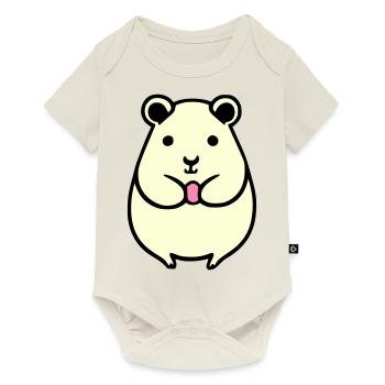 Hamster Cute Animal Rodent Animals Pet Vector 2 - Baby Premium short-sleeve bodysuit - off white - Front