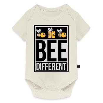 bee different saying quote - Baby Premium short-sleeve bodysuit - off white - Front