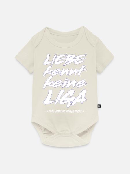 Liebe kennt keine Liga - Gelsenkirchen Ruhrpott - Baby Premium Kurzarmbody - Naturweiß