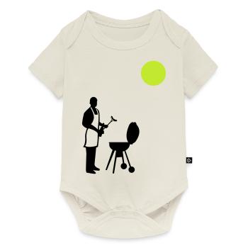 grillen sommer - Baby Premium Kurzarmbody - Naturweiß - Vorne