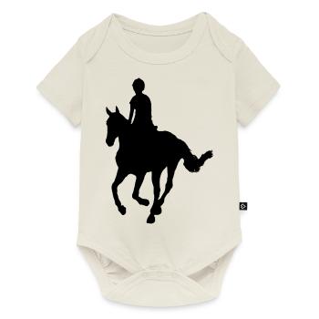 Cavalier à cheval - Body à manches courtes Premium Bébé - blanc cassé - Devant