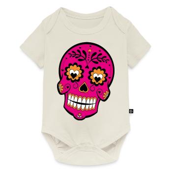 totenkopf - Baby Premium Kurzarmbody - Naturweiß - Vorne